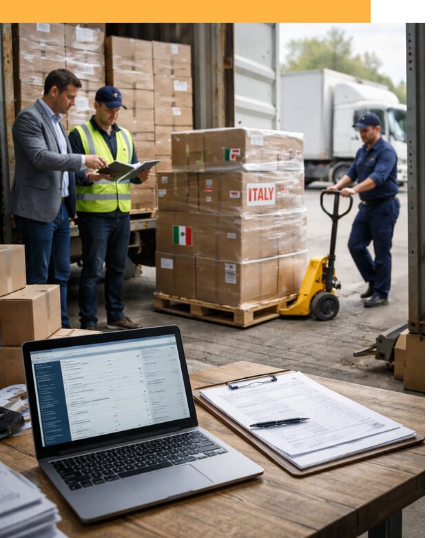 Доставка грузов из Италии: морские и авиаперевозки от 18666