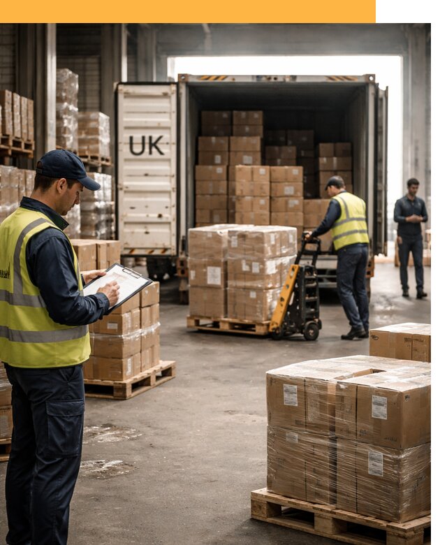 Доставка грузов из Великобритании с таможенным оформлением от 12963