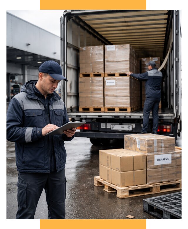 Доставка грузов из Беларуси от 15555 р. логистика СетСервис-Вкс