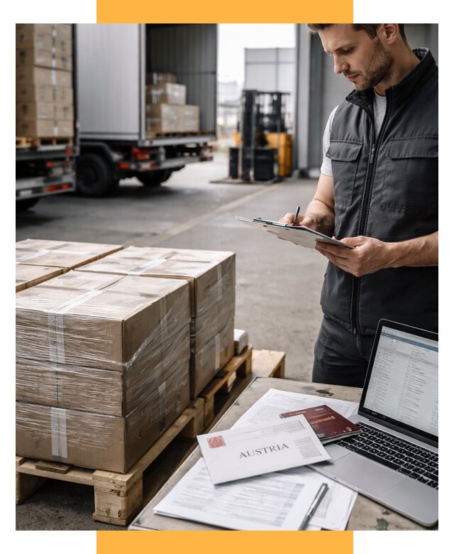 Доставка в Австрию от 67405 р. Логистика и экспорт СетСервис-Вкс