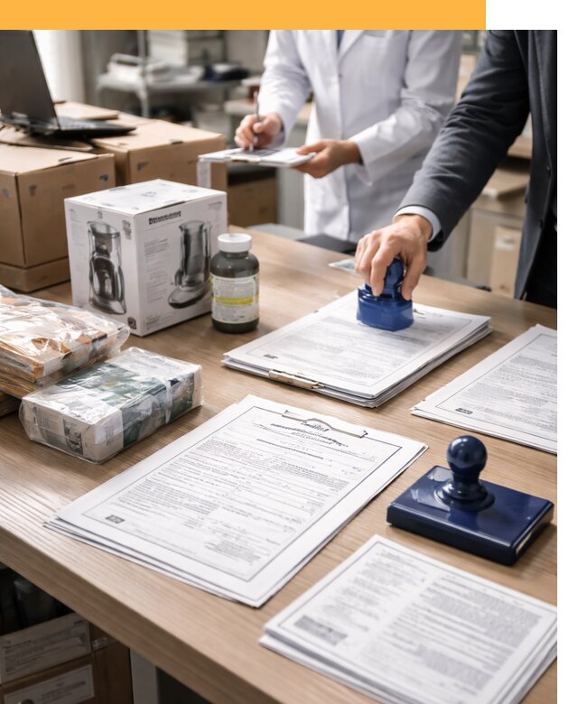 Сертификация импортных товаров от 12444 с таможенным сопровождением